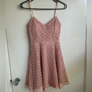 Cute pink mini dress